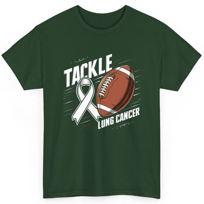 Tackle Lung Cancer lung cancer awareness T-Shirt Forest Green product mockup