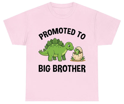 Promoted to Big Brother Dinosaur Youth T-Shirt - product mockup - Light Pink
