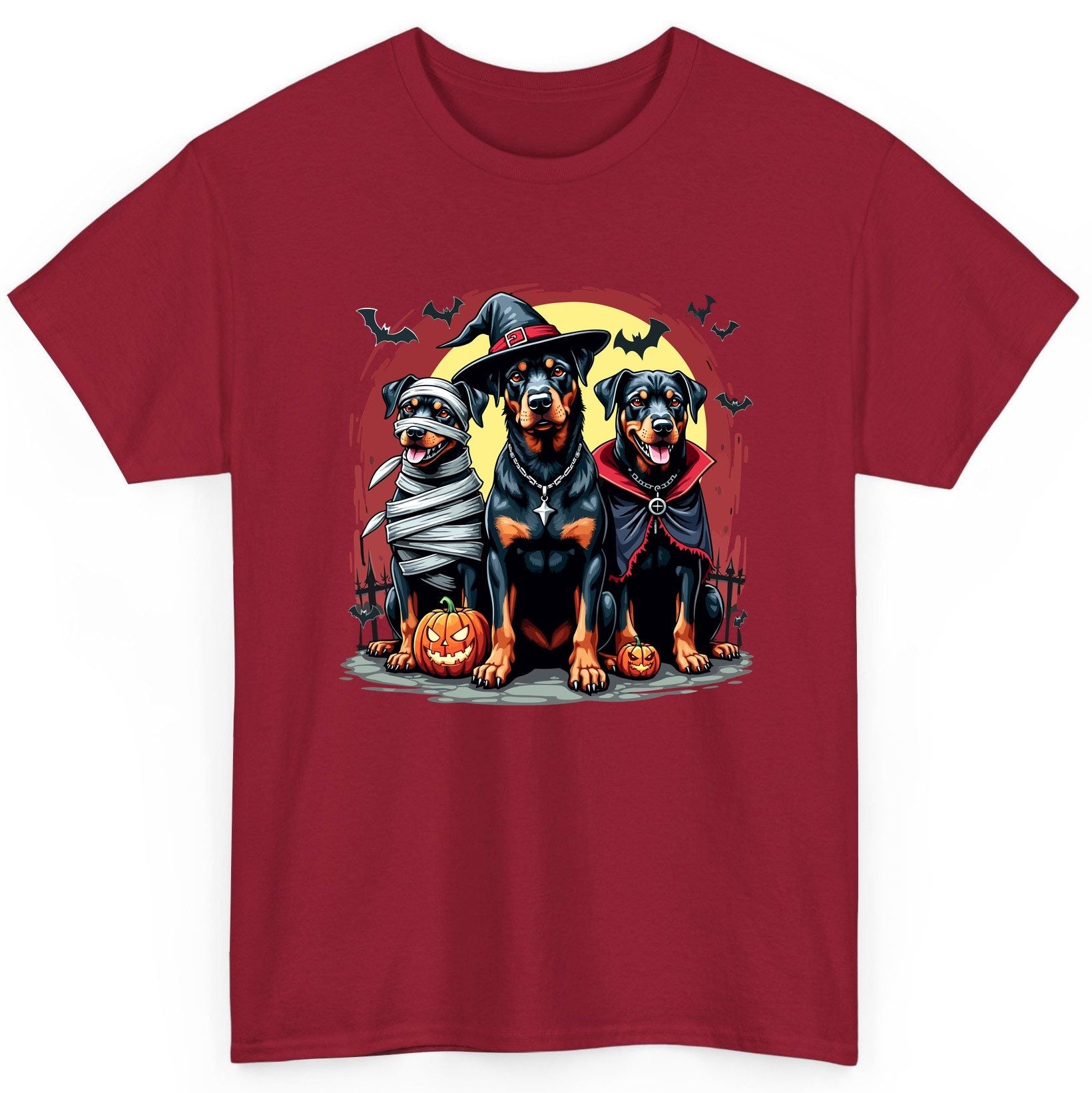 Rottweiler Halloween Costumes rottweiler T-Shirt Cardinal Red product mockup