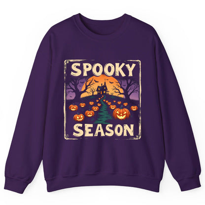Spooky Season Halloween Sweatshirt Purple product mockup