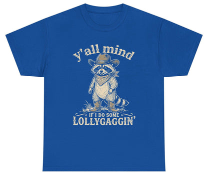 Y'all Mind IF I DO SOME Lollygagging' Youth T-Shirt - product mockup - Royal