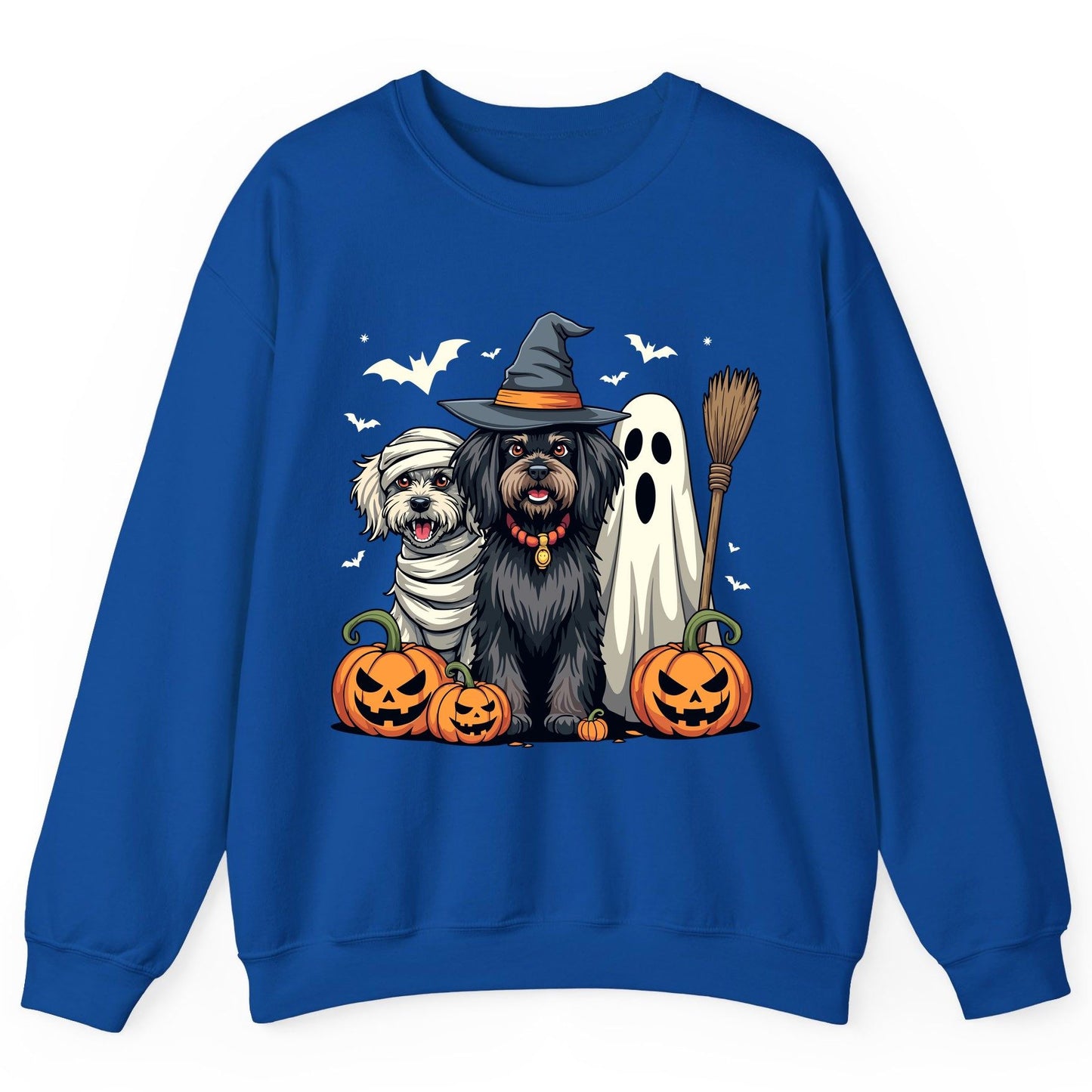 Halloween Dogs in Costumes Halloween dogs Sweatshirt Royal product mockup