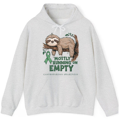 Mostly Running on Empty Gastroparesis Awareness gastroparesis awareness Hoodie Ash product mockup