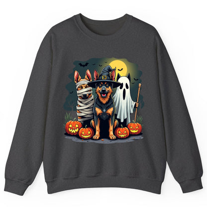 Halloween Dogs in Costumes Halloween dogs Sweatshirt Dark Heather product mockup