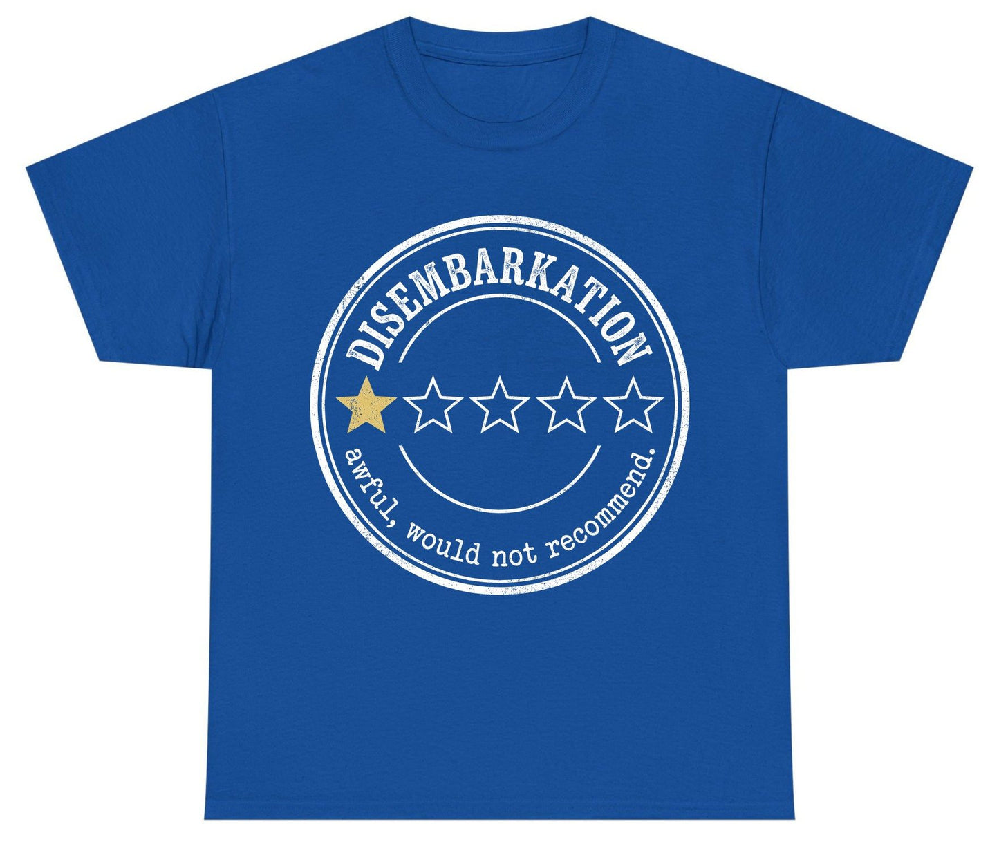 Disembarkation Awful, Would Not Recommend cruise disembarkation Youth T-Shirt Royal product mockup