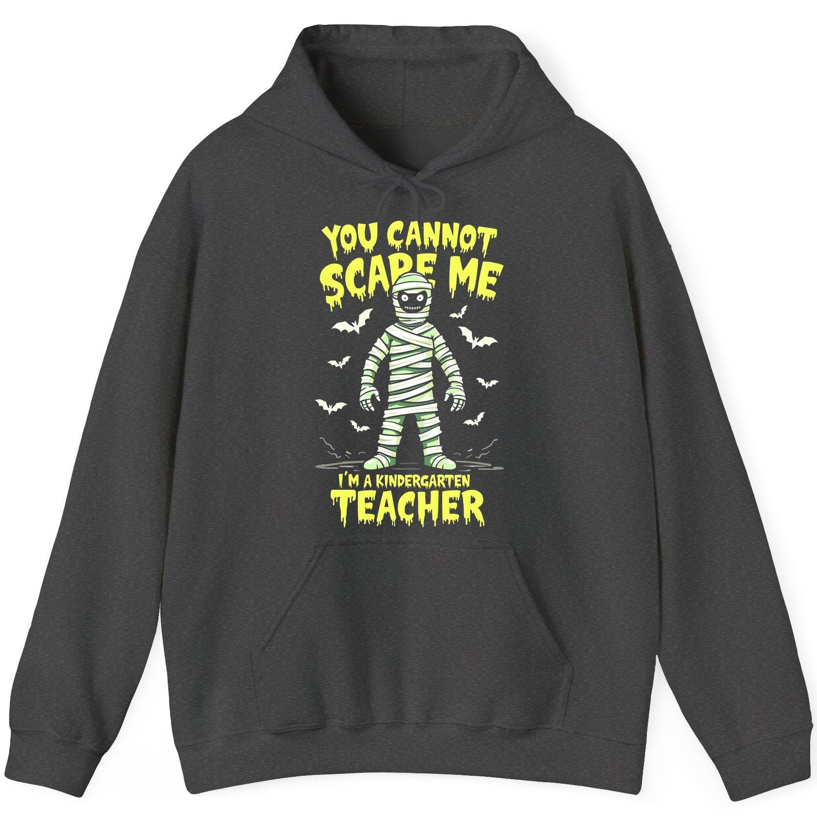 You Cannot Scare Me I'm a Kindergarten Teacher kindergarten teacher Hoodie Dark Heather product mockup