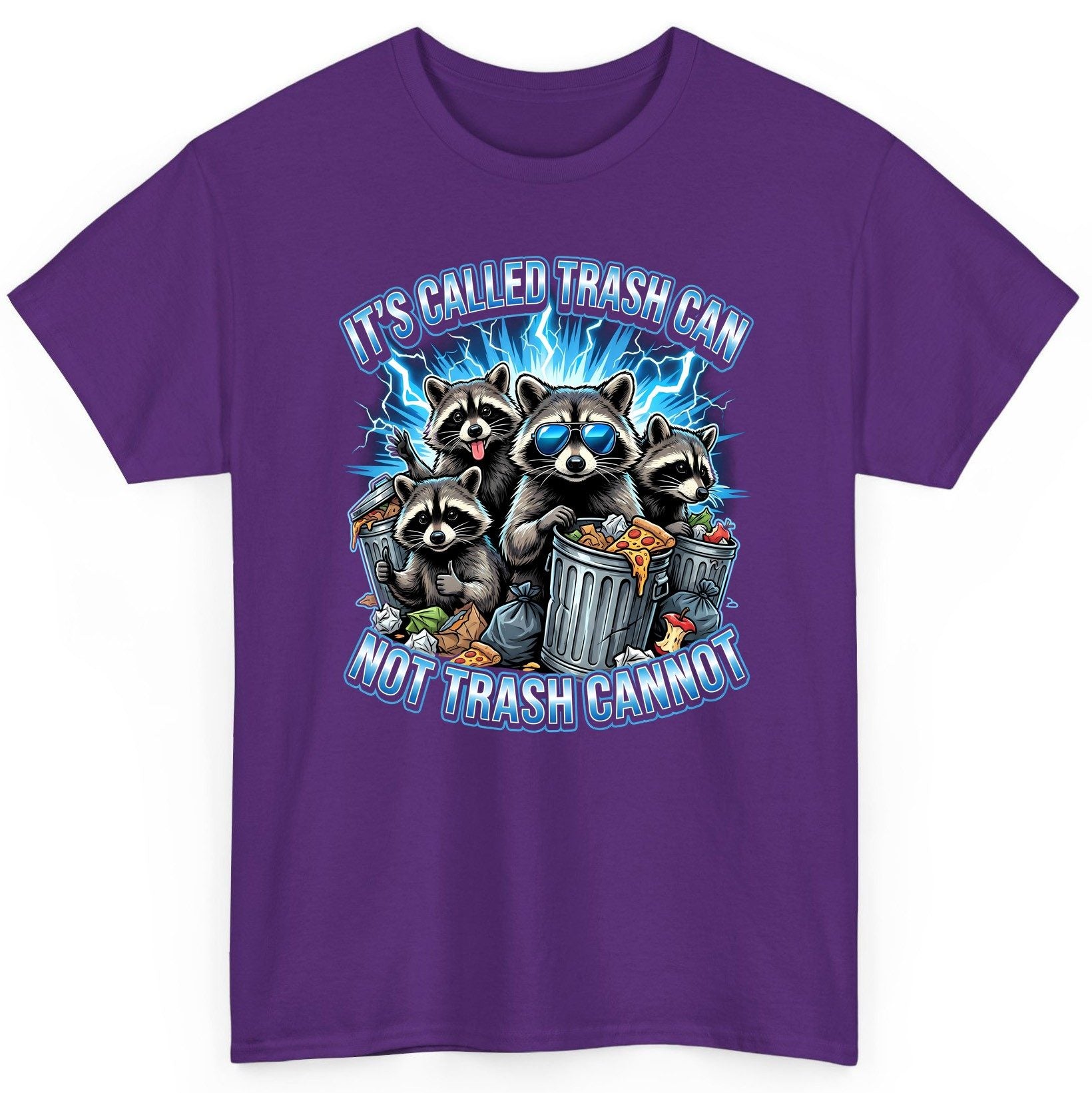 It's Called Trash Can Not Trash Cannot raccoons T-Shirt Purple product mockup