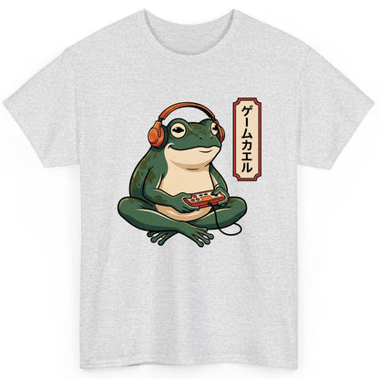 ゲームカエル gamer frog T-Shirt Ash product mockup