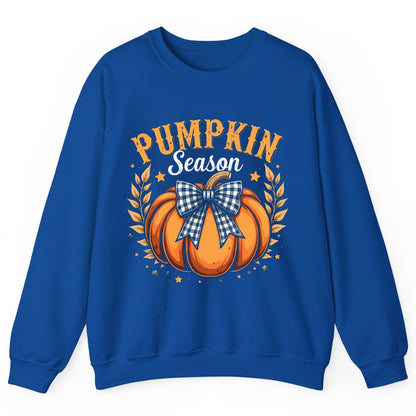 Pumpkin Season fall Sweatshirt Royal product mockup