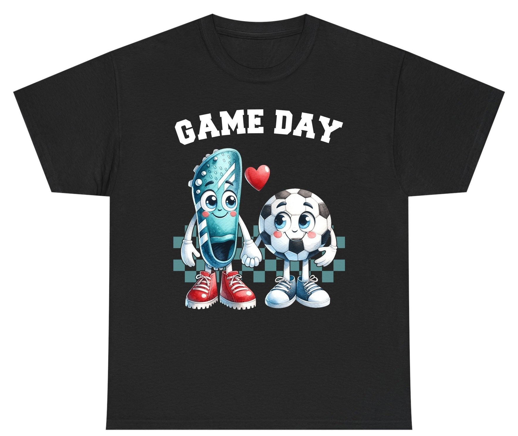Game Day soccer Youth T-Shirt Black product mockup