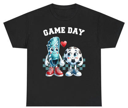 Game Day soccer Youth T-Shirt Black product mockup