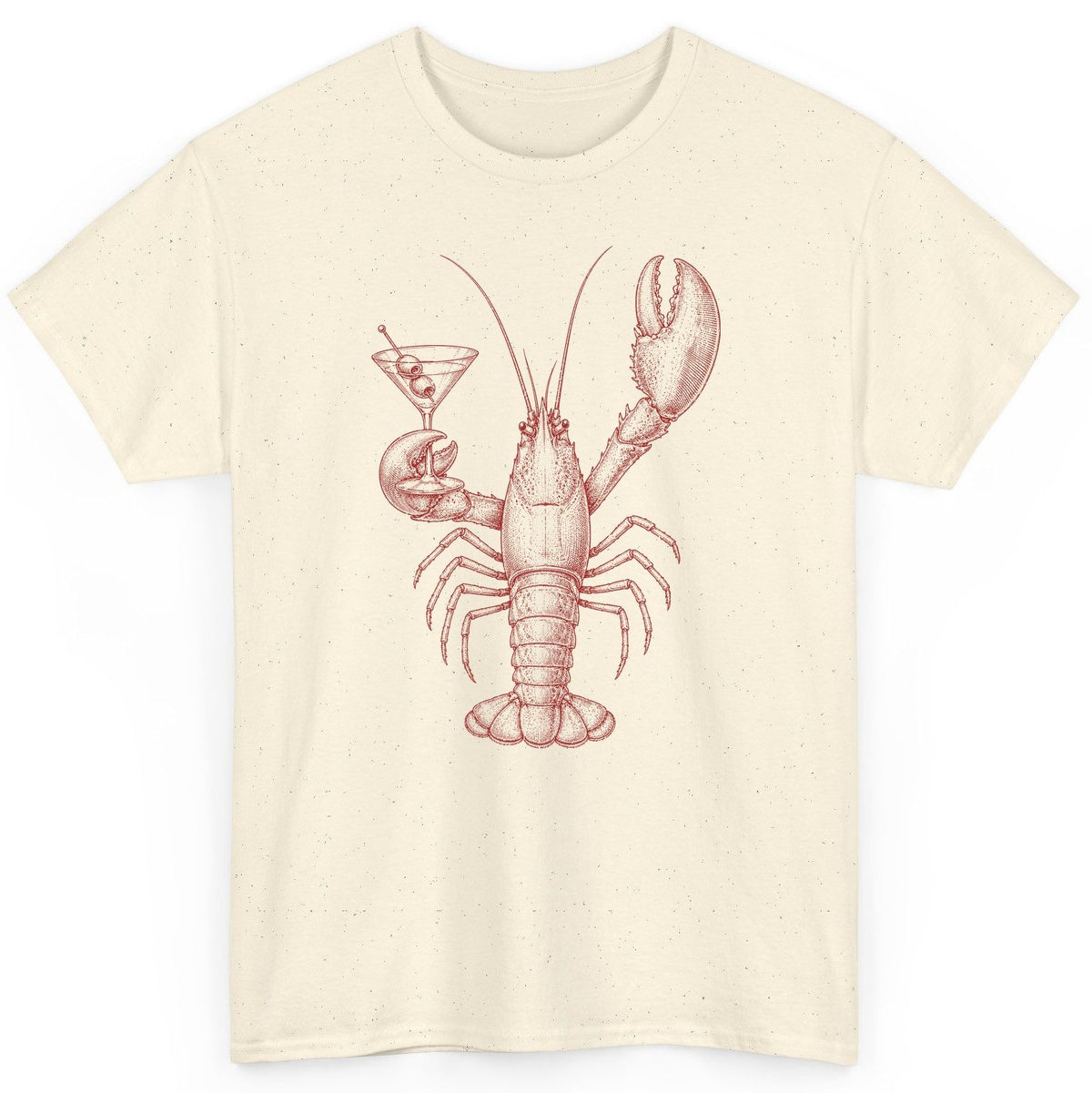 Vintage Lobster Martini lobster T-Shirt Natural product mockup