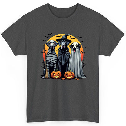 Halloween Dogs in Costumes Halloween dogs T-Shirt Dark Heather product mockup