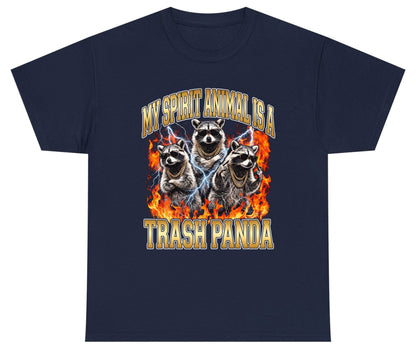 My Spirit Animal Is a Trash Panda raccoon Youth T-Shirt Navy product mockup