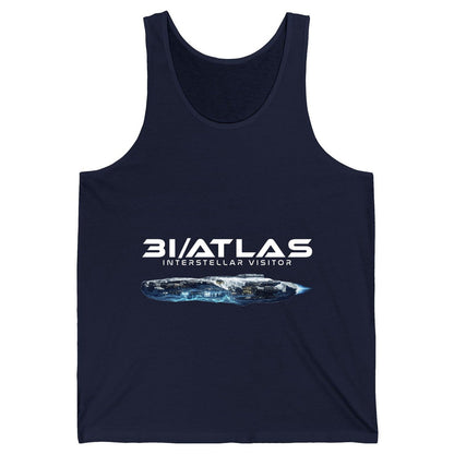 31 Atlas Interstellar Visitor sci-fi spaceship Tank Top Navy product mockup