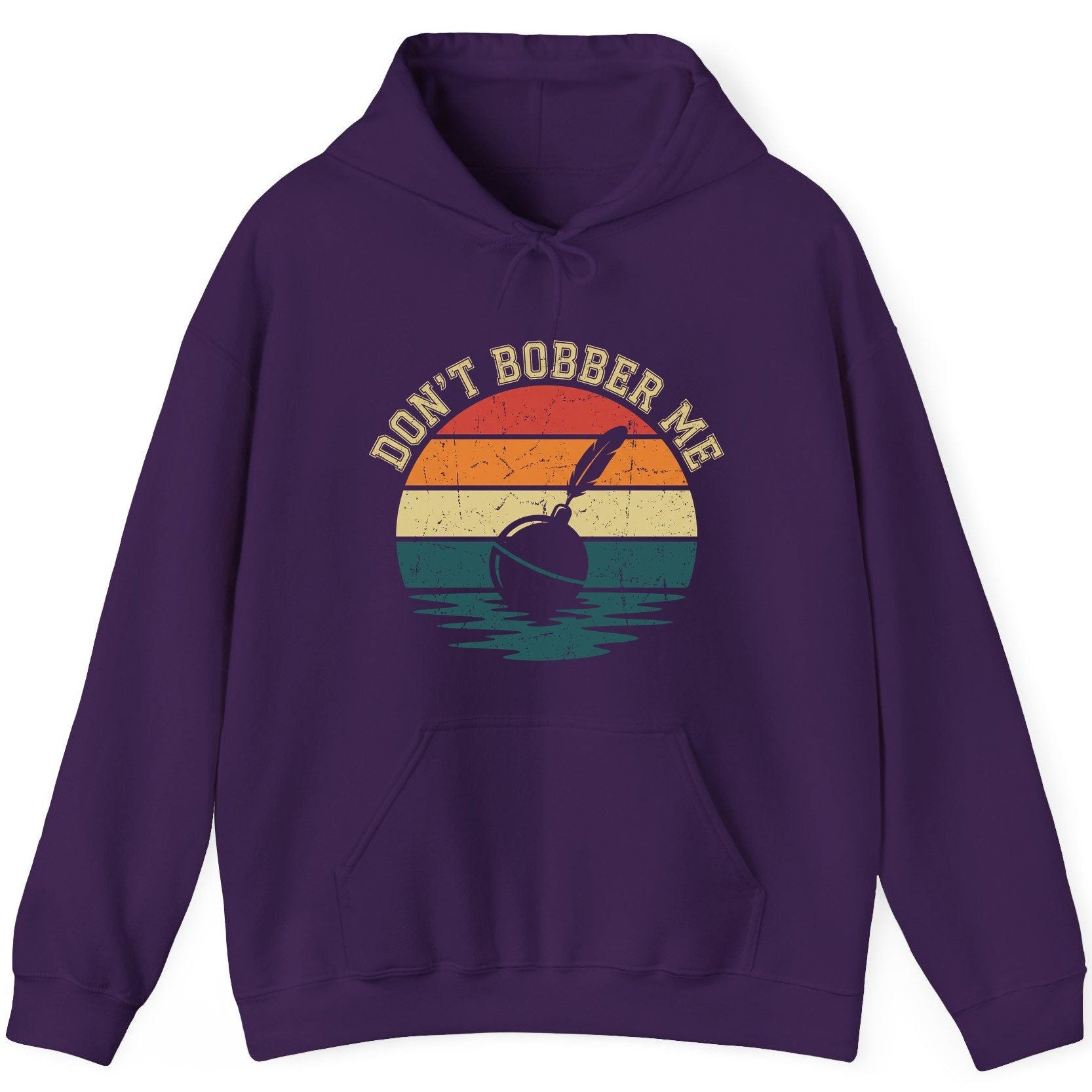 Don't Bobber Me fishing Hoodie Purple product mockup