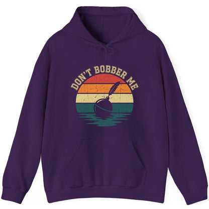 Don't Bobber Me fishing Hoodie Purple product mockup