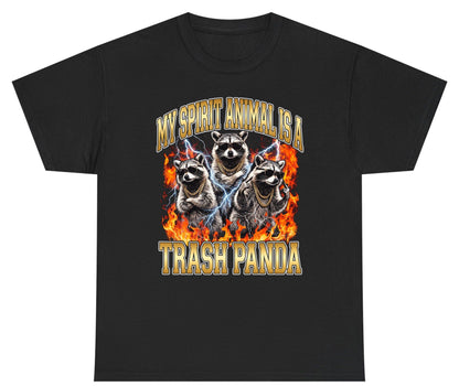 My Spirit Animal Is a Trash Panda raccoon Youth T-Shirt Black product mockup
