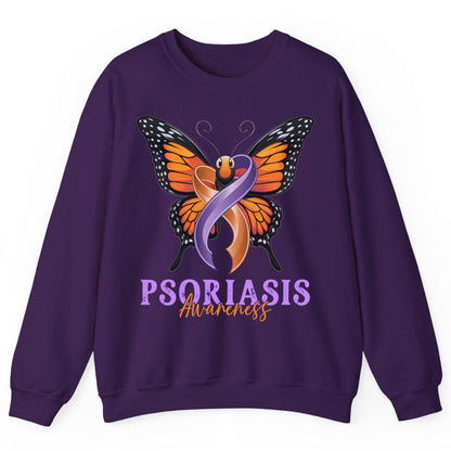 Psoriasis Awareness psoriasis awareness Sweatshirt Purple product mockup