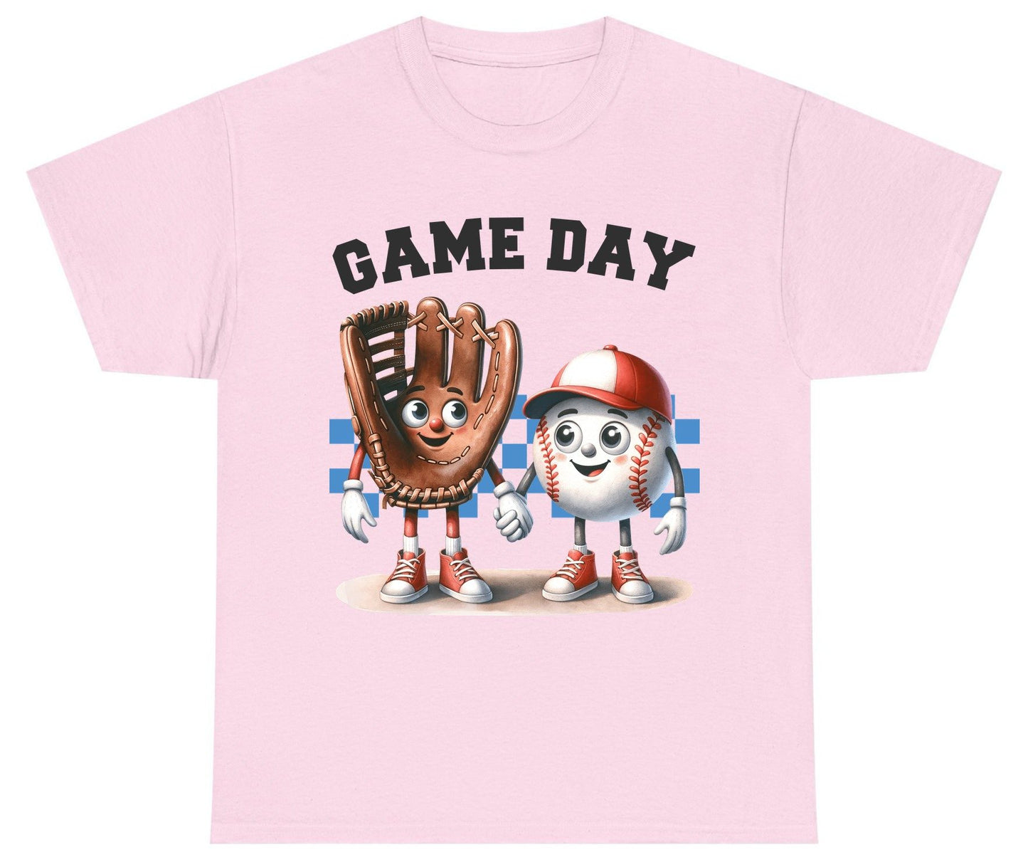 Game Day baseball Youth T-Shirt Light Pink product mockup