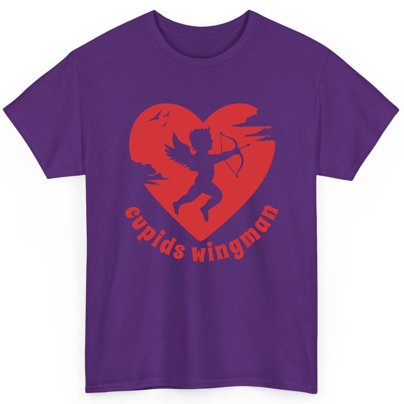 Cupids Wingman cupid T-Shirt Purple product mockup