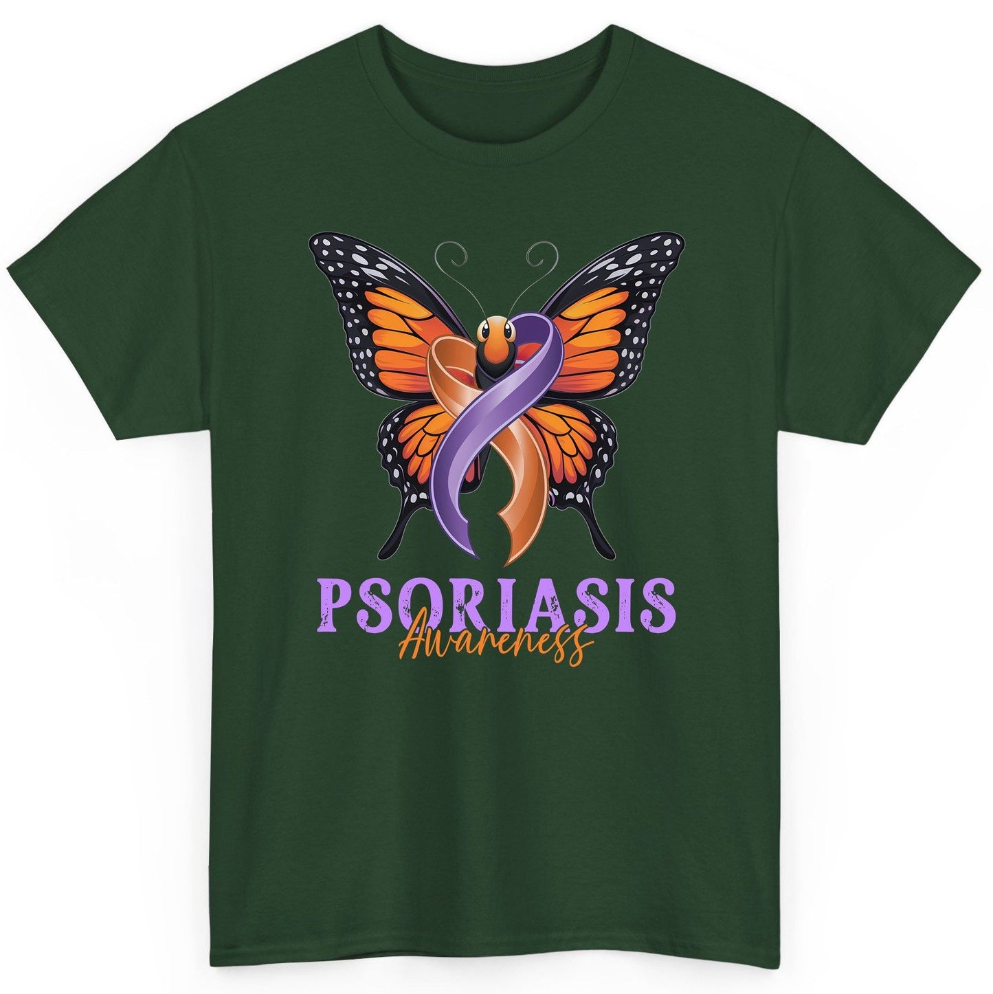 Psoriasis Awareness psoriasis awareness T-Shirt Forest Green product mockup