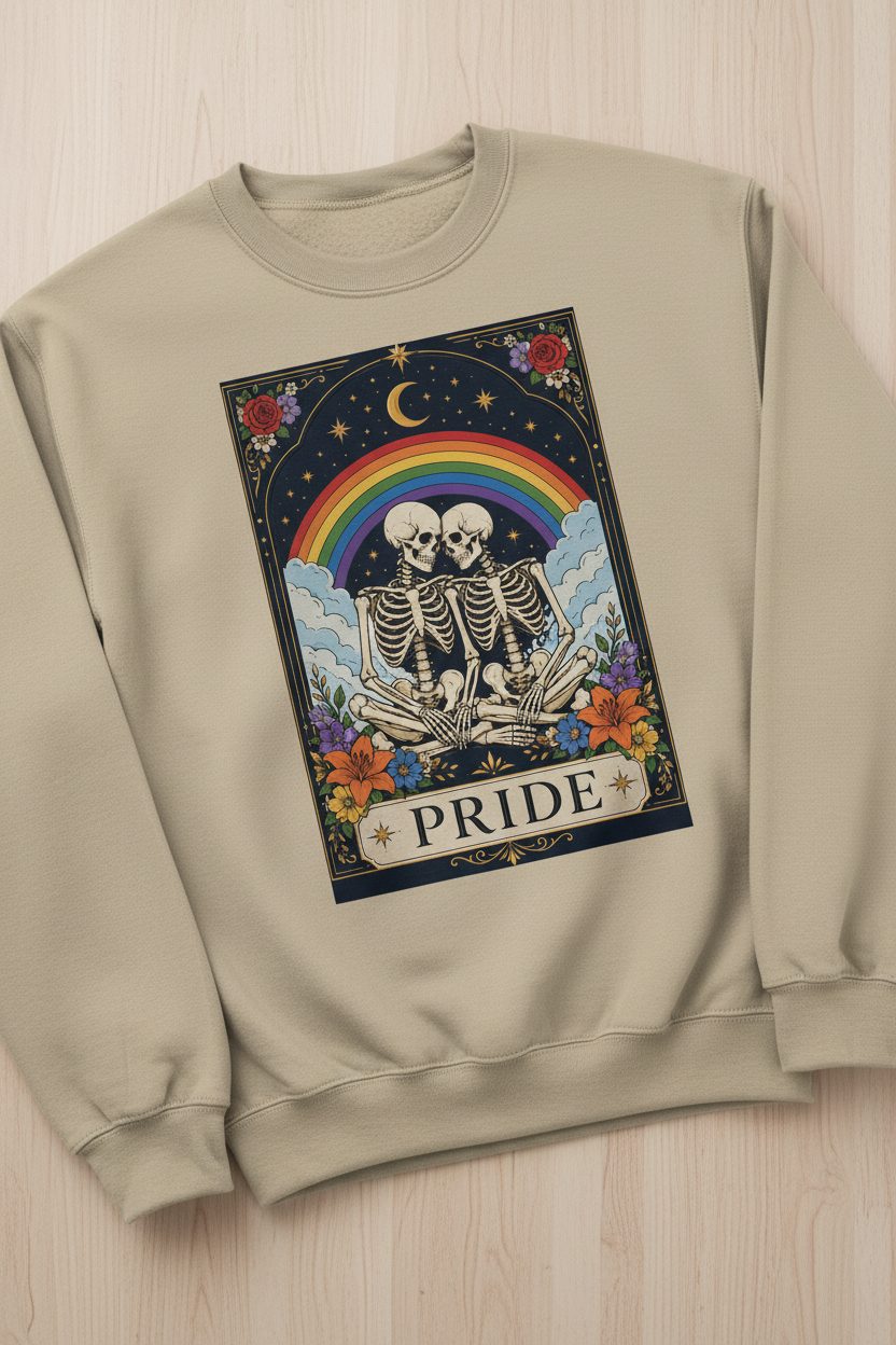 Pride Lgbtq Sweatshirt - product mockup - Sand