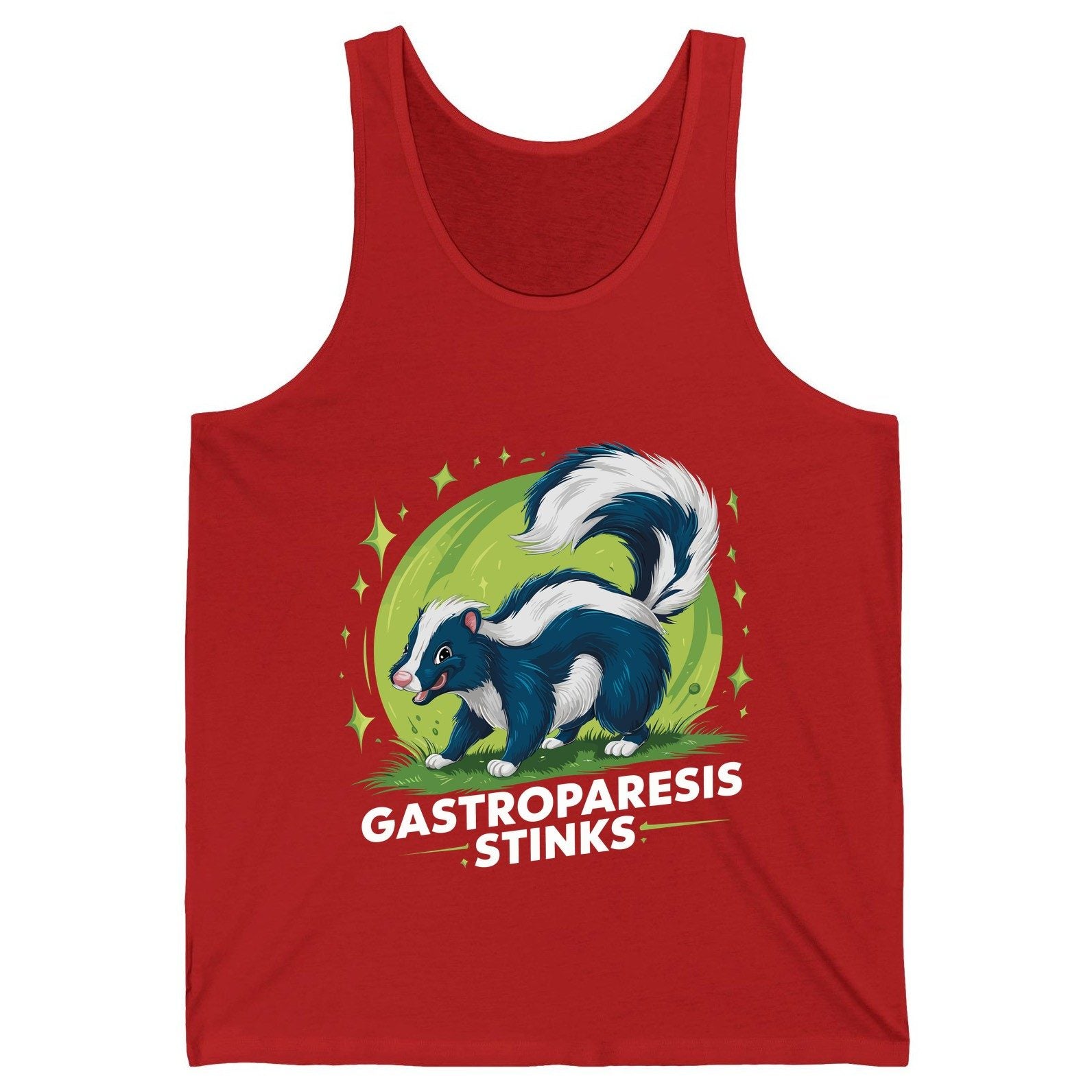 Gastroparesis Stinks gastroparesis awareness Tank Top Red product mockup