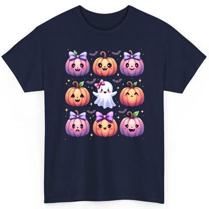 Kawaii Halloween Pumpkins kawaii Halloween T-Shirt Navy product mockup