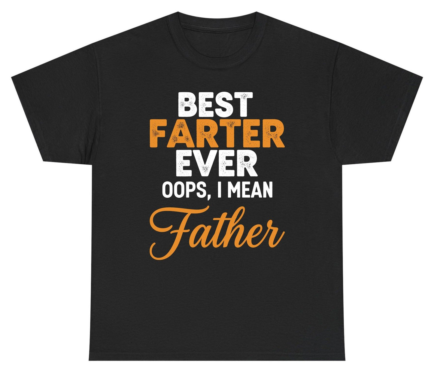 Best Farter Ever Oops, I Mean Father fatherhood humor Youth T-Shirt Black product mockup
