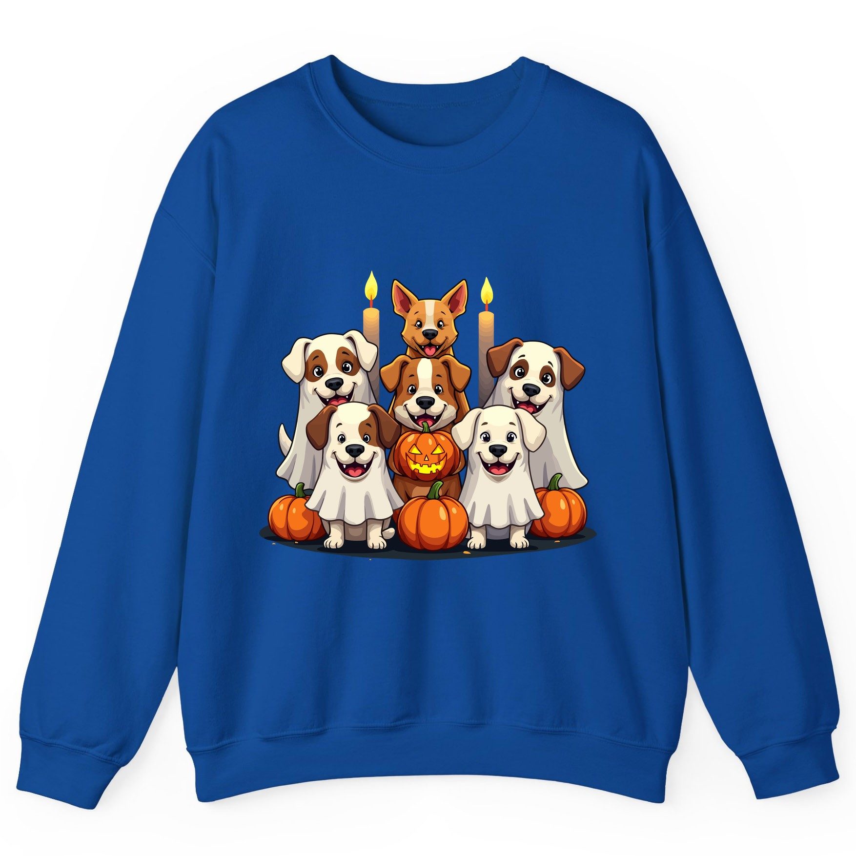 Cute Ghost Dogs Halloween Halloween dogs Sweatshirt Royal product mockup