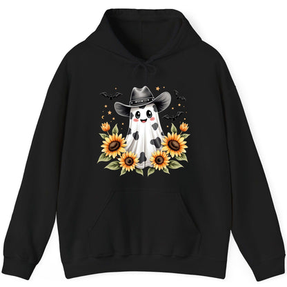 Cowboy Ghost Sunflowers cowboy ghost Hoodie Black product mockup