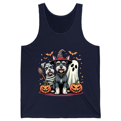 Halloween Schnauzer Dogs schnauzer dogs Tank Top Navy product mockup