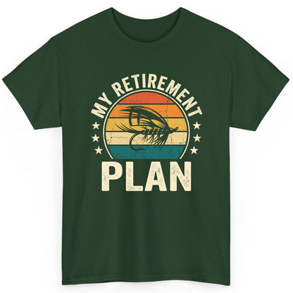 My Retirement Plan fly fishing T-Shirt Forest Green product mockup