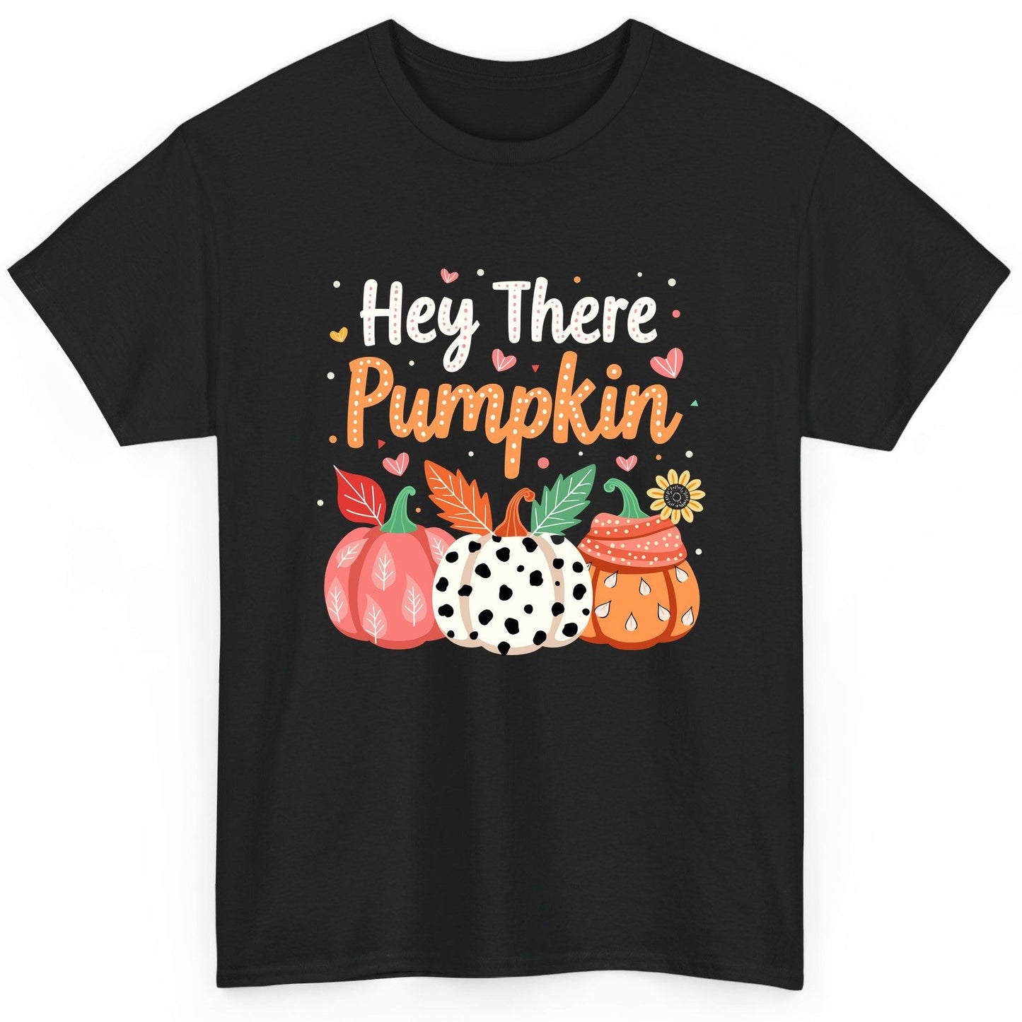 Hey There Pumpkin fall pumpkins T-Shirt Black product mockup