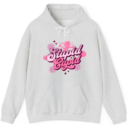 Stupid Cupid anti-Valentine's Day Hoodie Ash product mockup