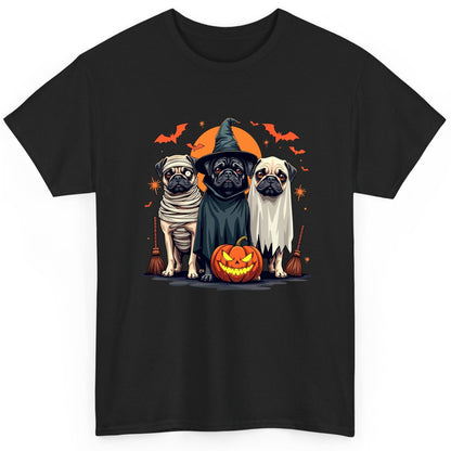 Halloween Pugs Costumes pugs T-Shirt Black product mockup