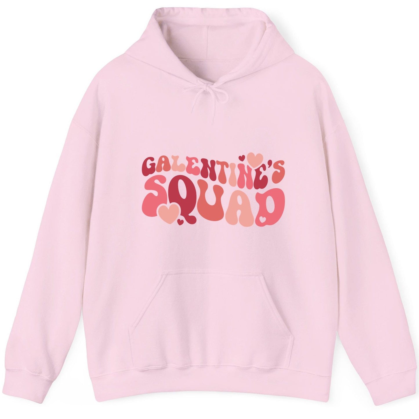 Galentine's Squad galentine's day Hoodie Light Pink product mockup