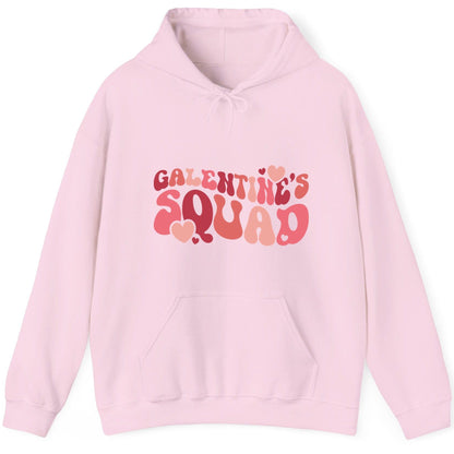Galentine's Squad galentine's day Hoodie Light Pink product mockup