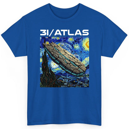 31 Atlas van gogh sci-fi mashup T-Shirt Royal product mockup