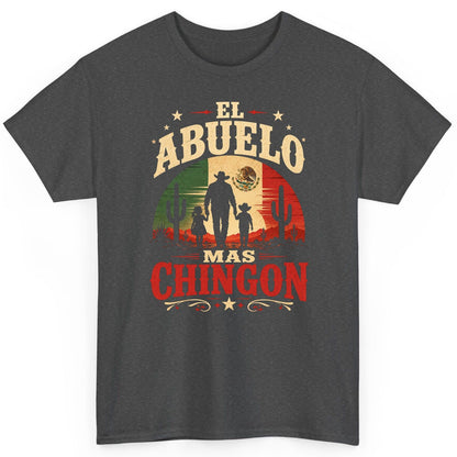 El Abuelo Mas Chingon mexican grandfather T-Shirt Dark Heather product mockup