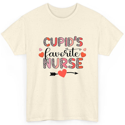 Cupid's Favorite Nurse nurse T-Shirt Natural product mockup