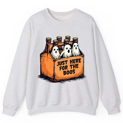 Just Here for the Boos Halloween Sweatshirt Ash product mockup