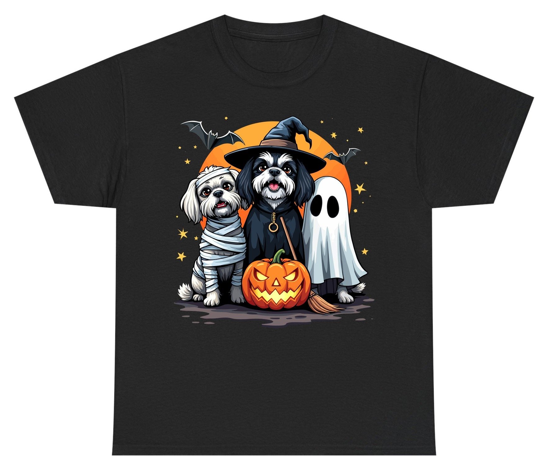 Halloween Dogs Costumes Halloween dogs Youth T-Shirt Black product mockup