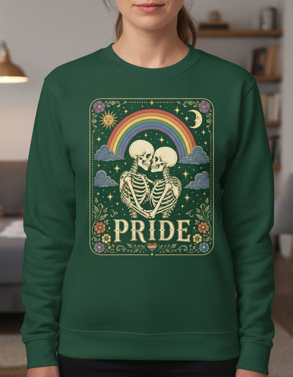 Pride Vintage Lgbtq Sweatshirt - product mockup - Forest Green