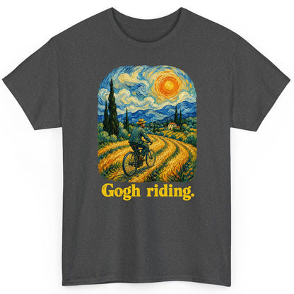 Gogh Riding van gogh parody T-Shirt Dark Heather product mockup