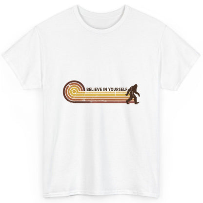 Believe in Yourself bigfoot T-Shirt White product mockup