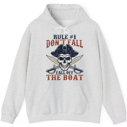 Rule 1 Don't Fall Off the Boat pirate Hoodie Ash product mockup