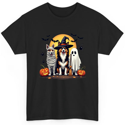 Halloween Dogs in Costumes Halloween dogs T-Shirt Black product mockup