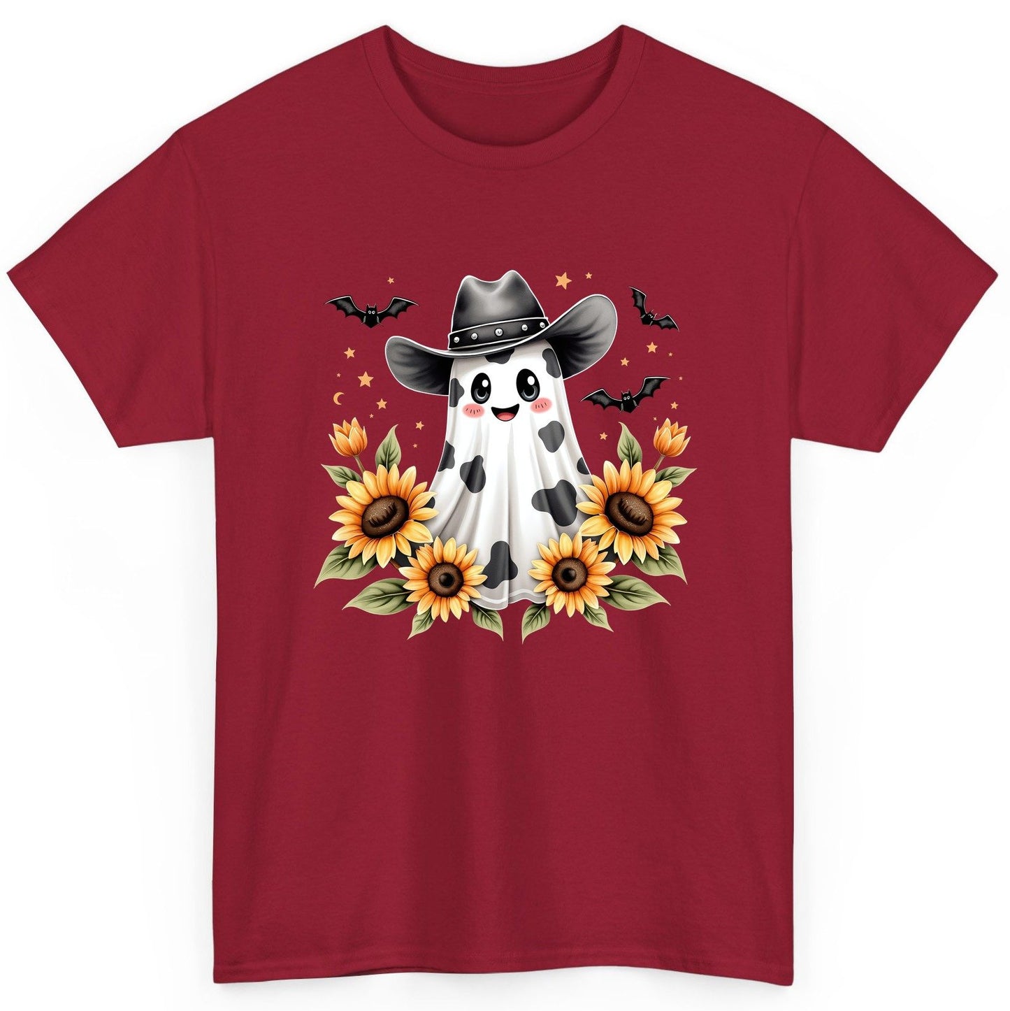 Cowboy Ghost Sunflowers cowboy ghost T-Shirt Cardinal Red product mockup
